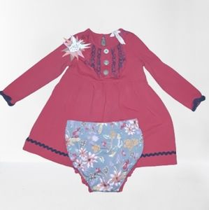 Matilda Jane red dress size 12-18M
